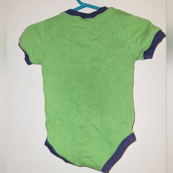 ⚾️ Vintage Gymboree Green Baseball Themed Cotton Onesie - Picture 3 of 4